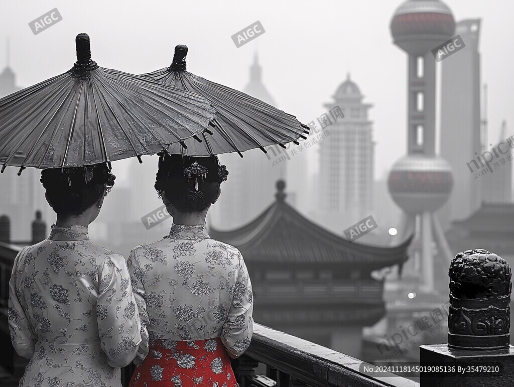 煙雨外灘