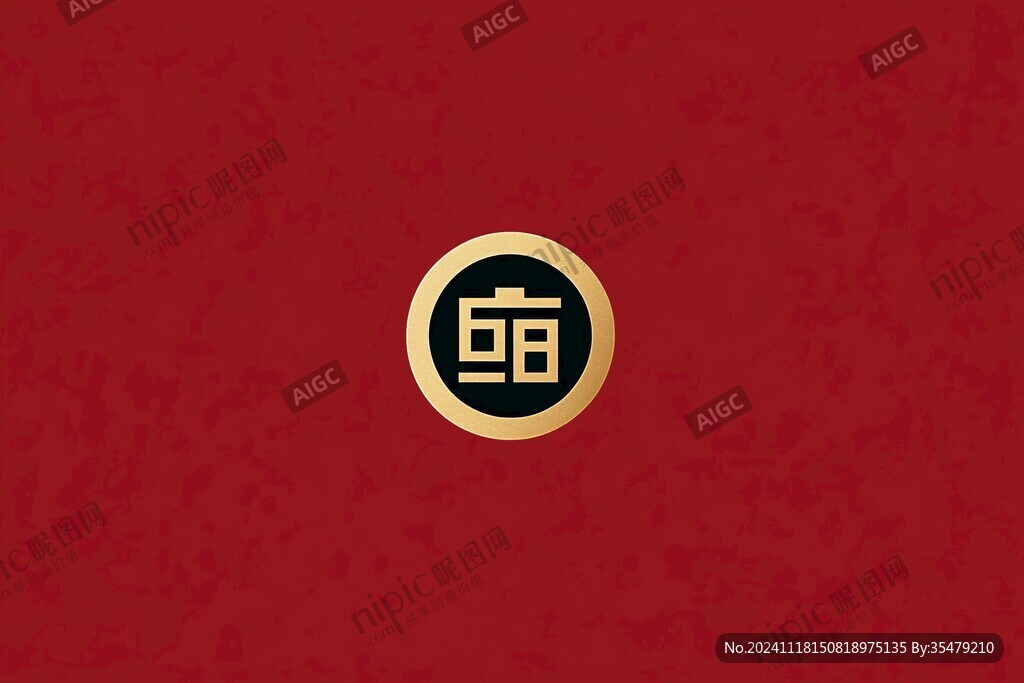 銅錢logo設計