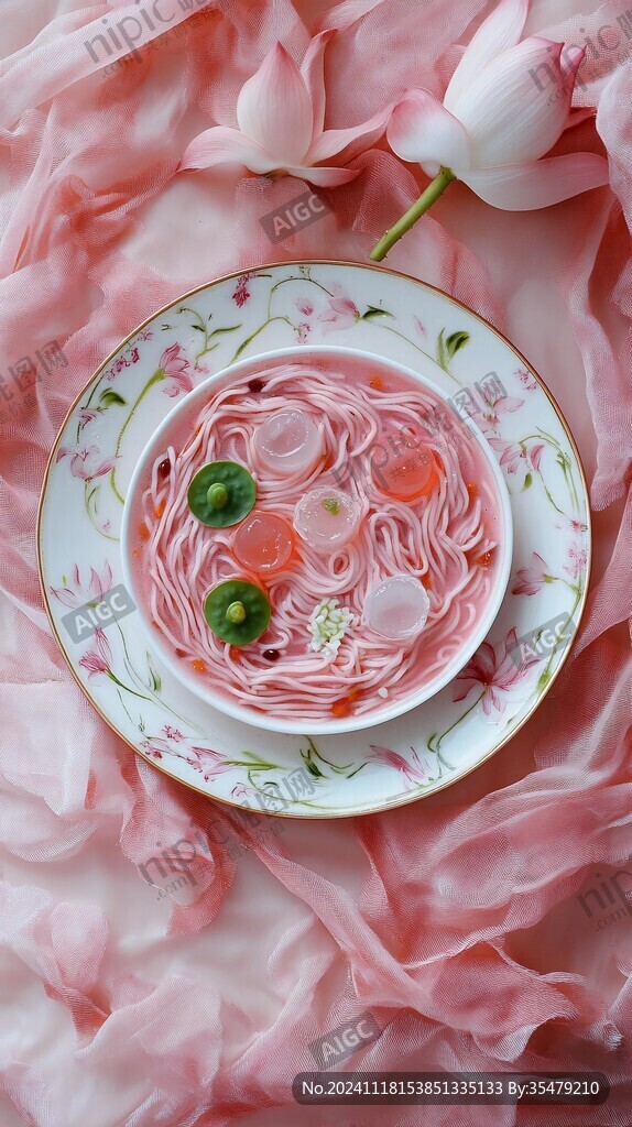 粉色森系甜品