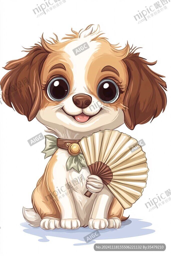q版小狗形象插畫
