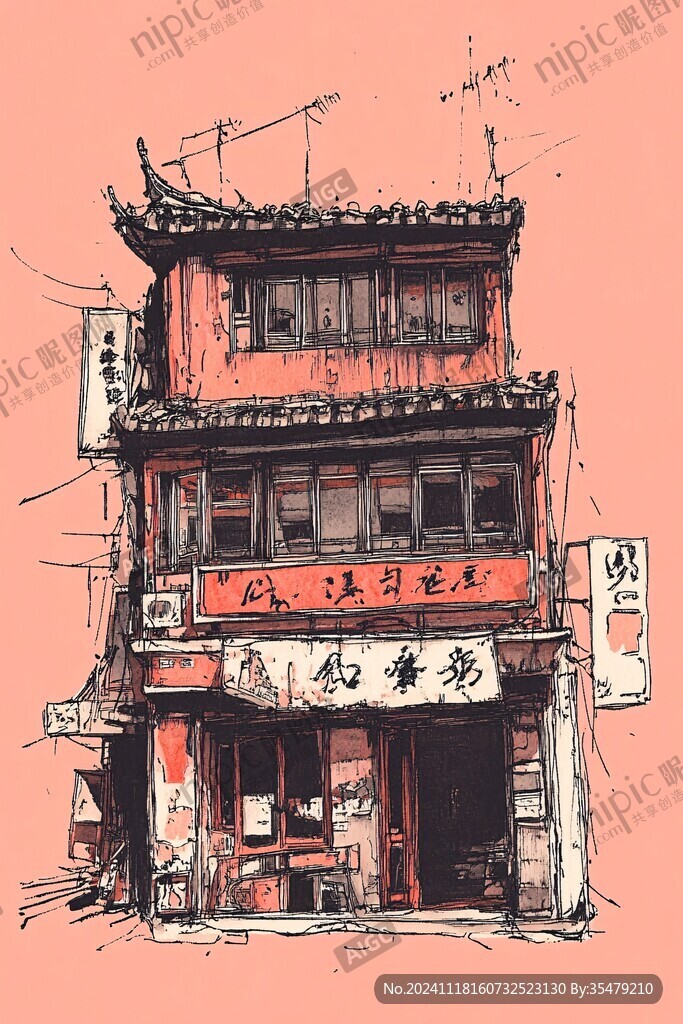 手繪小吃店