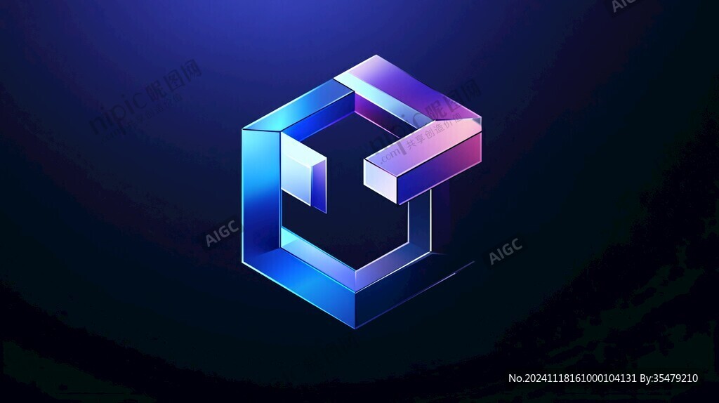 立體方塊logo