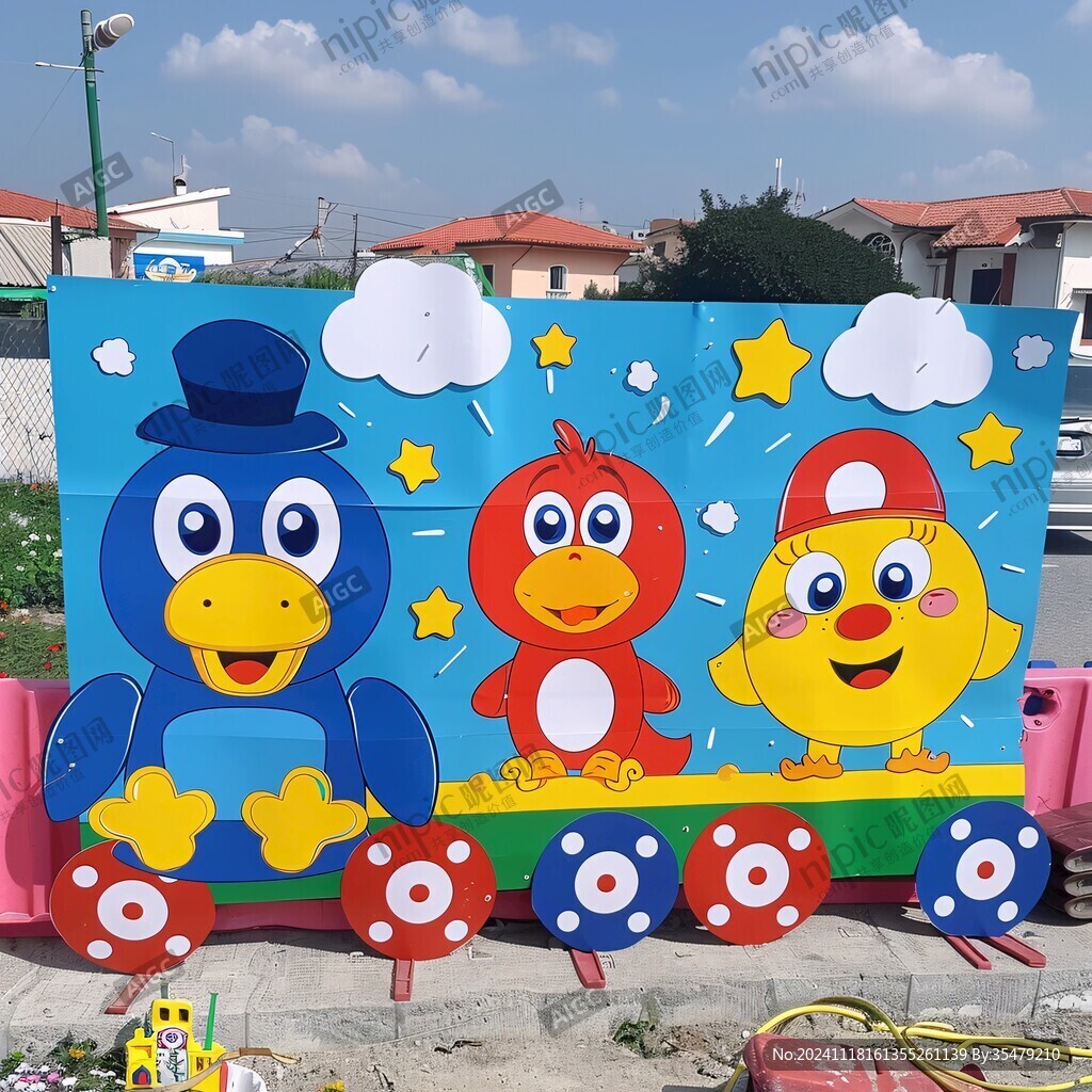 幼兒園合影道具