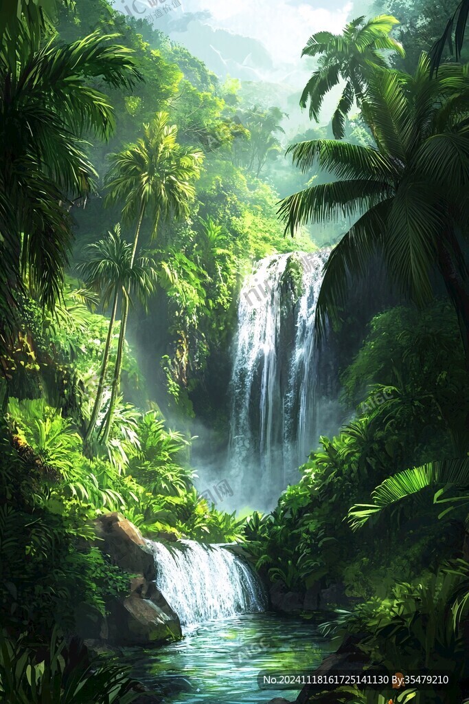 熱帶雨林插畫