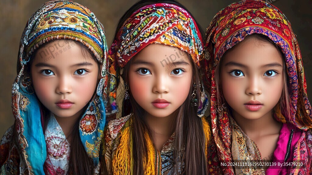 少數名族少女