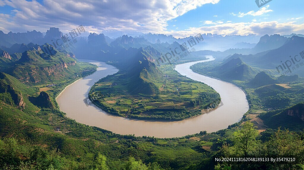 河流大拐彎
