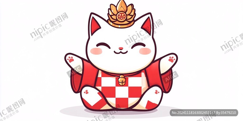 招財貓插畫設計