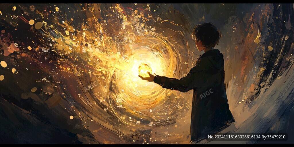 手繪追光的少年