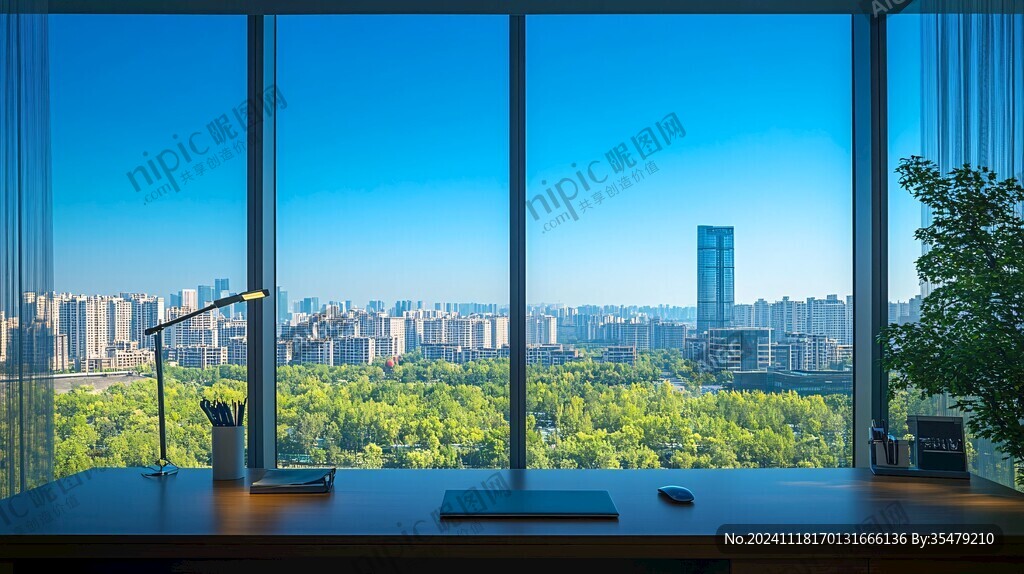 書房窗外