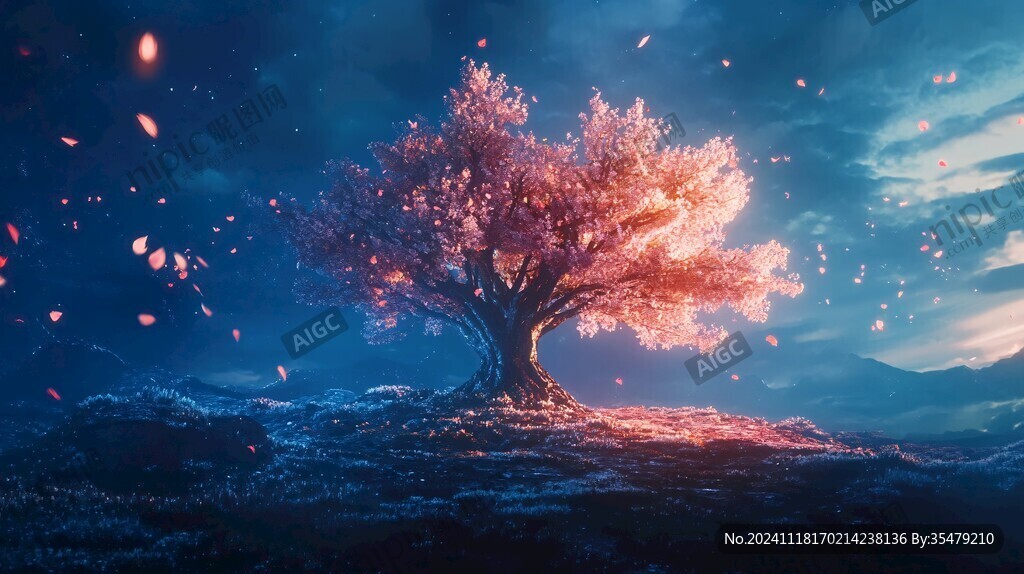 神秘夢幻的大樹