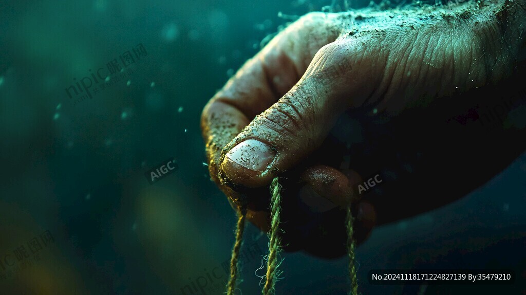 接雨水的手