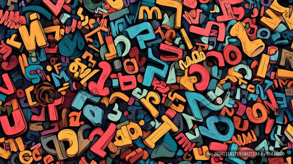 字母背景素材