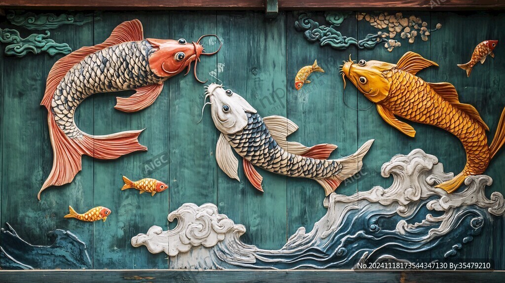 魚(yú)浮雕藝術(shù)