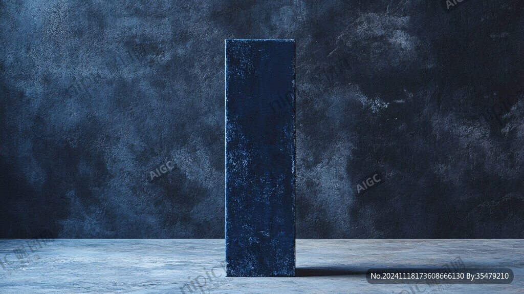 藍(lán)色的展示臺