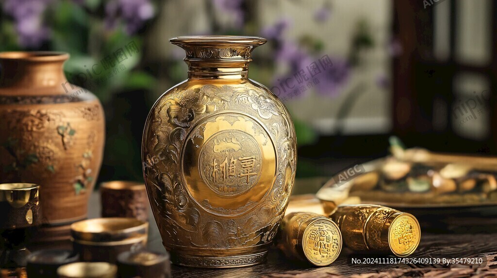 純金酒壺