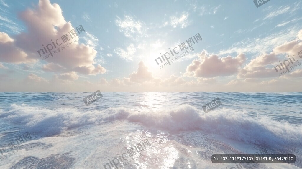 陽光大海背景