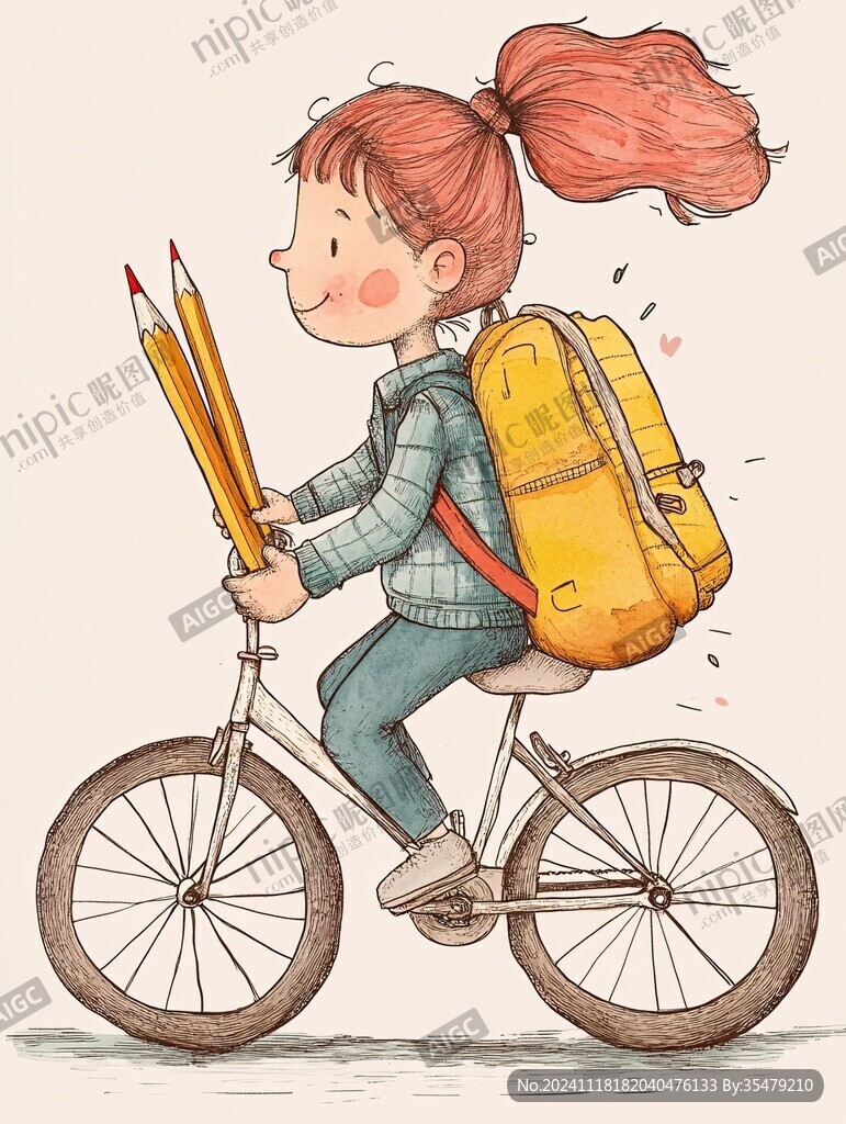 騎車的女生
