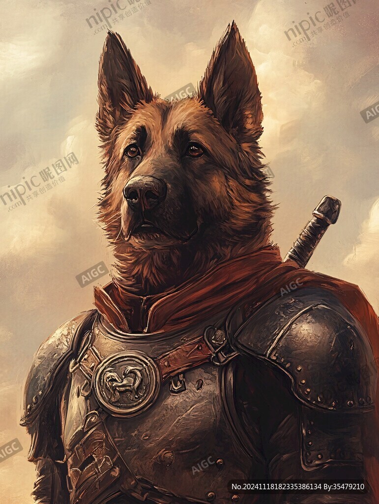 狗狗寫實插畫