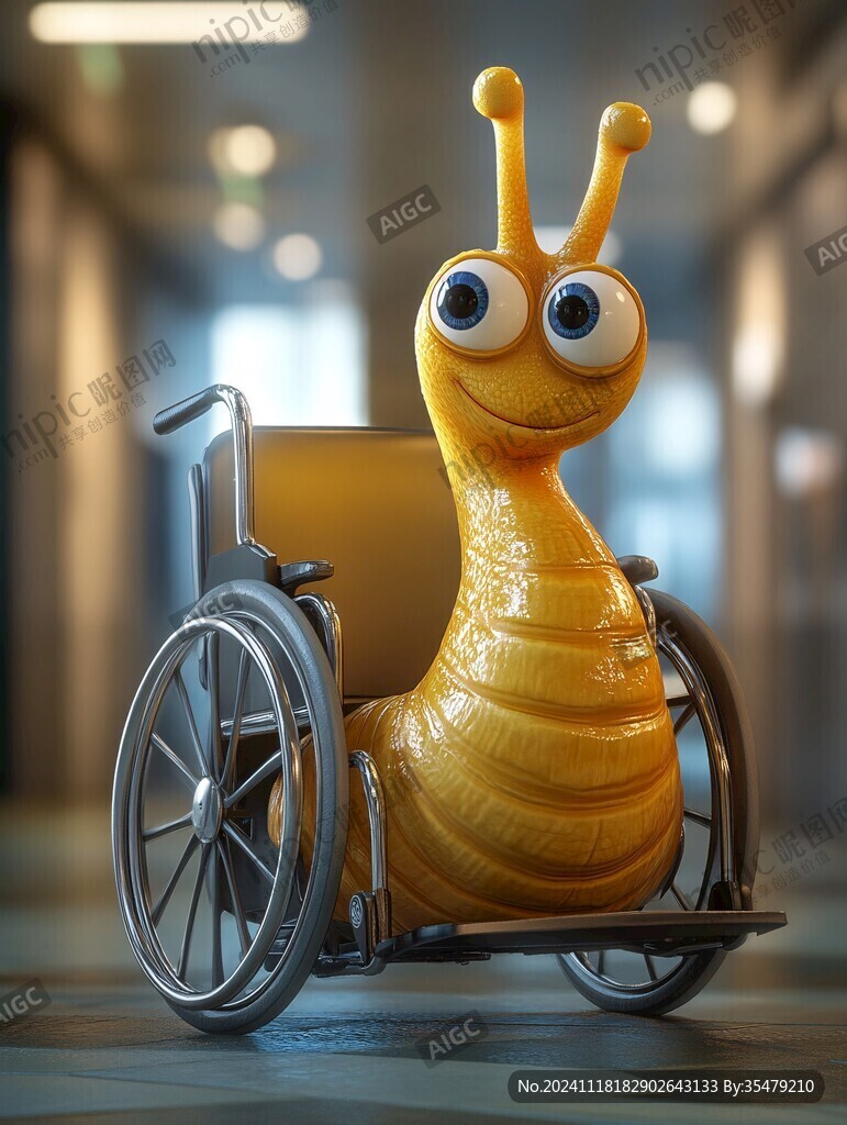 卡通極速小蝸牛形象