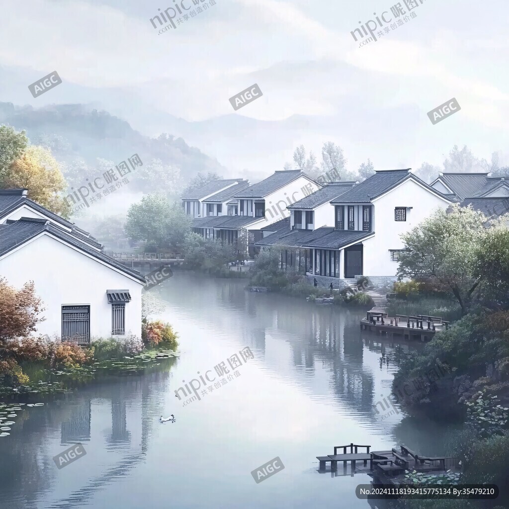 江南水鄉效果