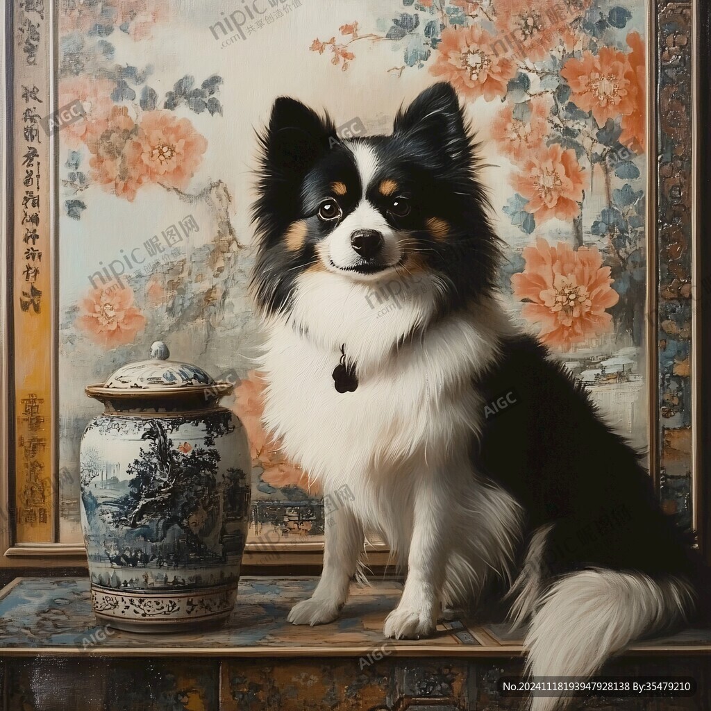 富貴名犬圖