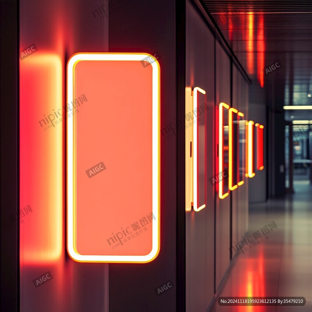 霓虹燈過道
