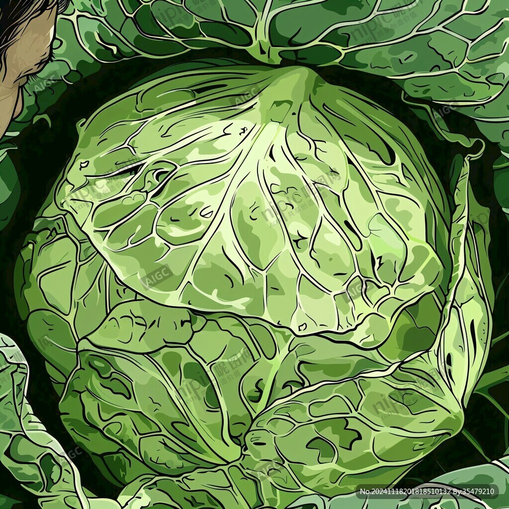 卷心菜插畫