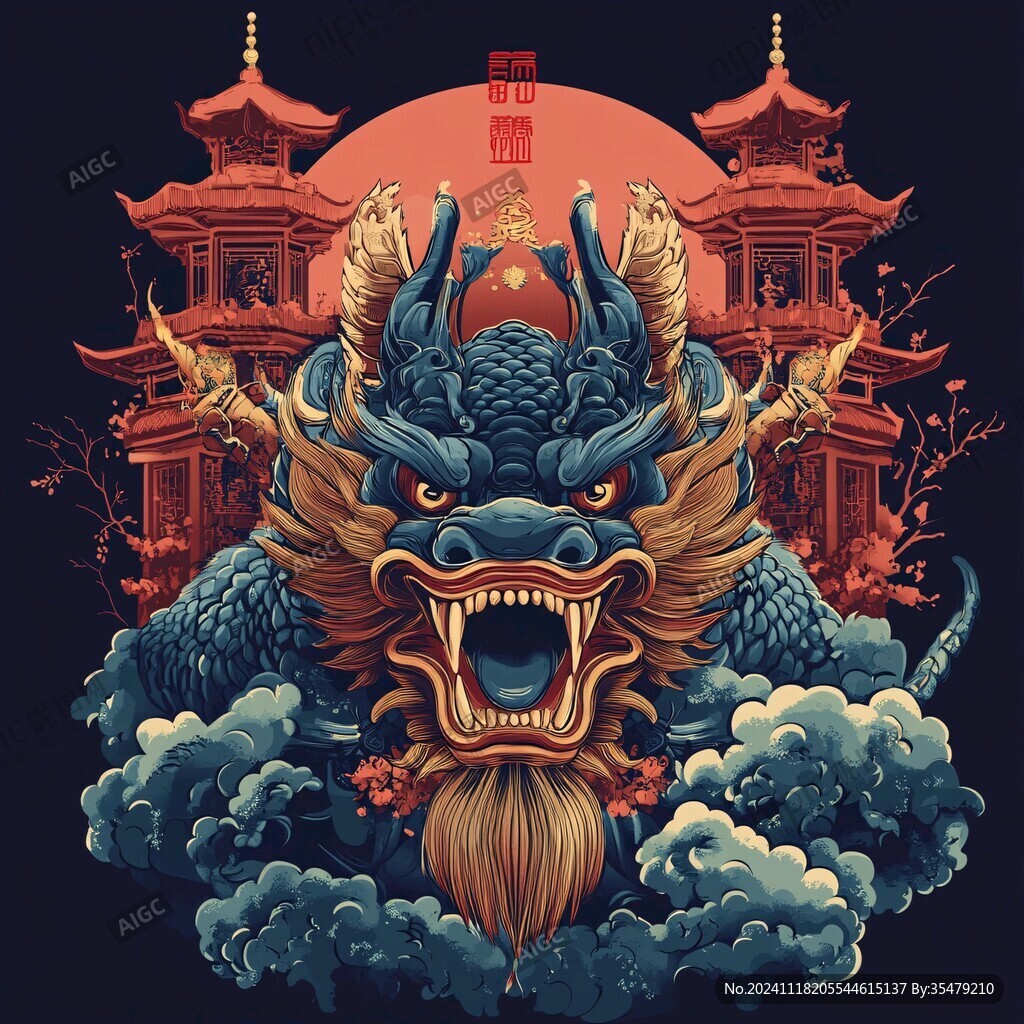 龍年文創(chuàng)插畫