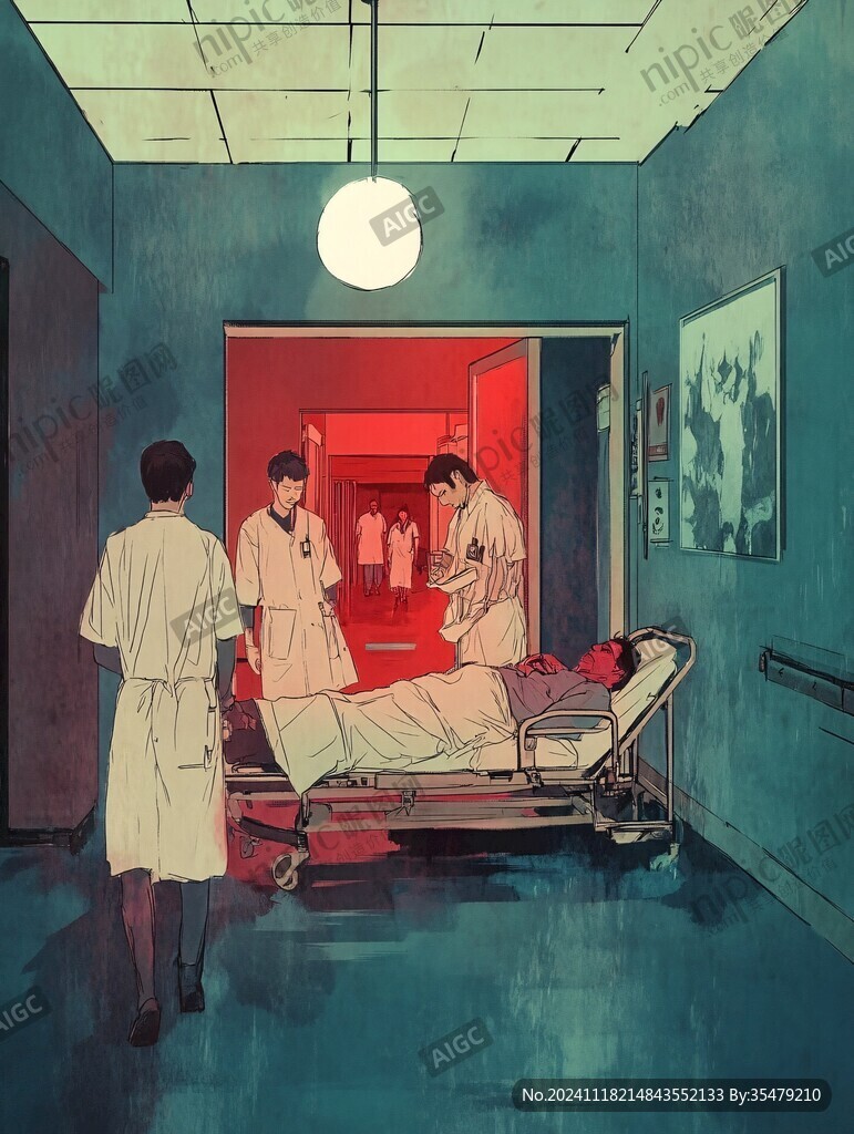 手術(shù)室插畫