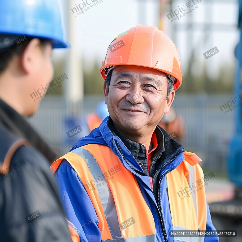 鄧恩銘與工人親切交談