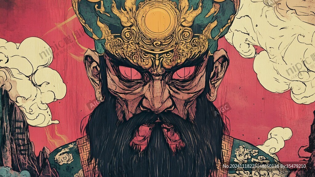 武財神插畫