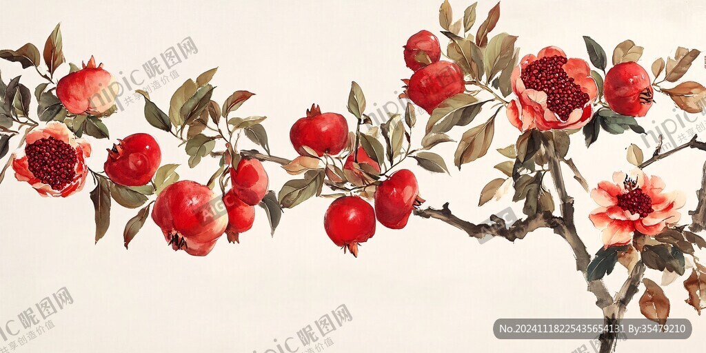 工筆紅果