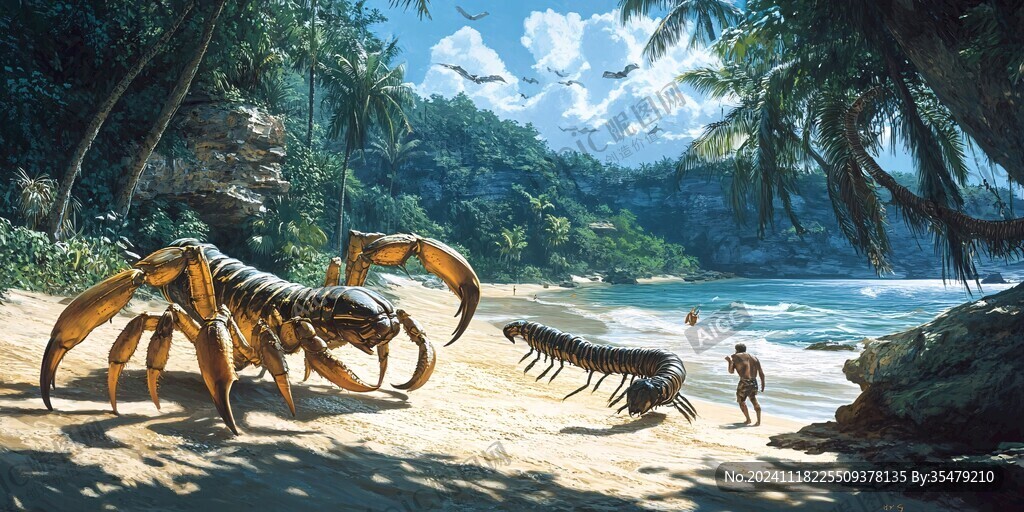 遠(yuǎn)古生物生活場(chǎng)景