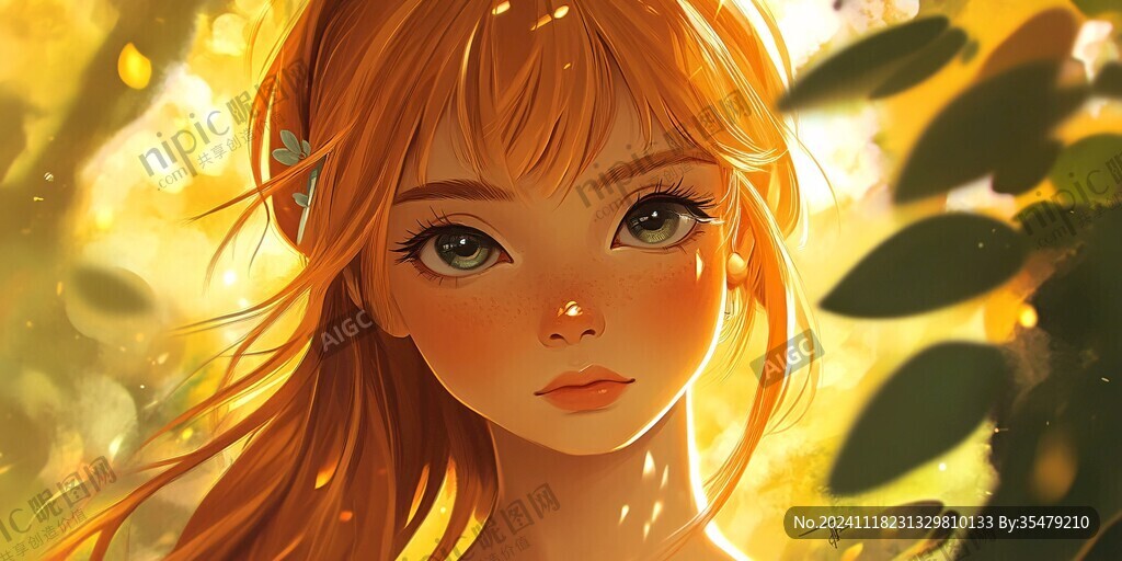 板繪少女插畫