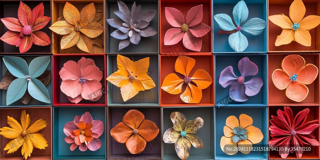 花瓣紙展示墻