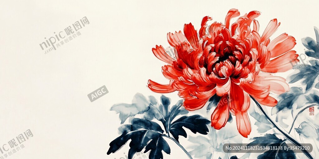 工筆菊花