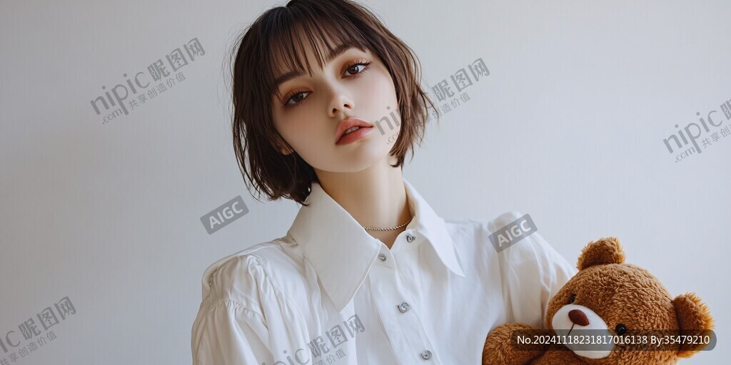清純短發(fā)少女