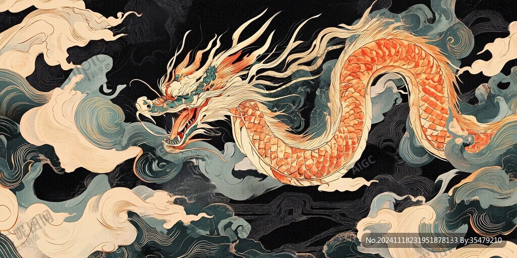 龍包裝插畫