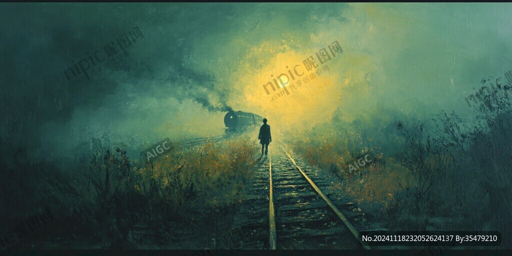 晨霧里的小鐵路