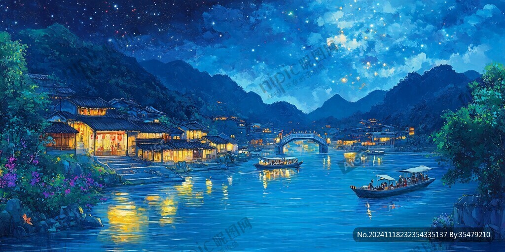 星月河幻想插畫