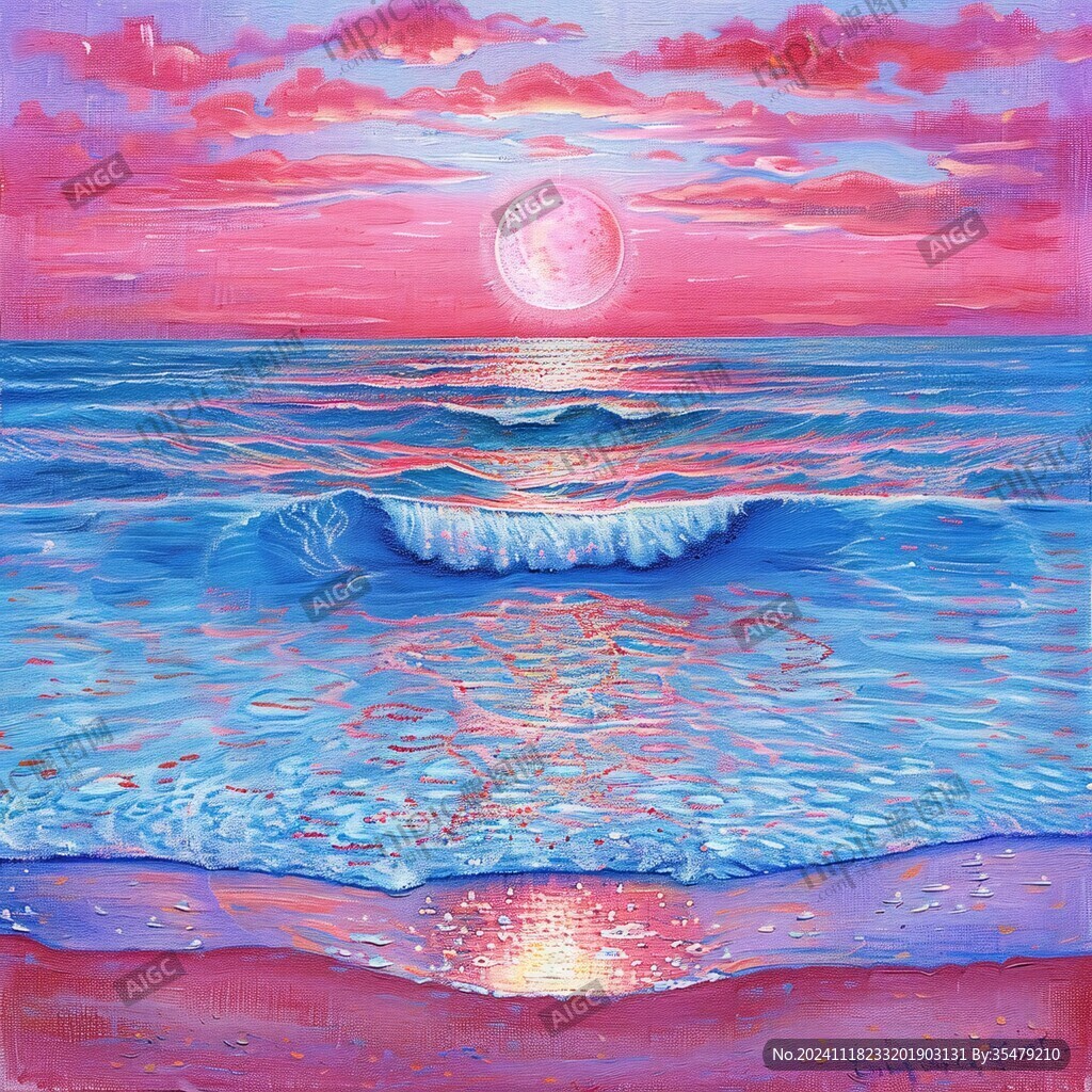 海洋海洋日出裝飾畫