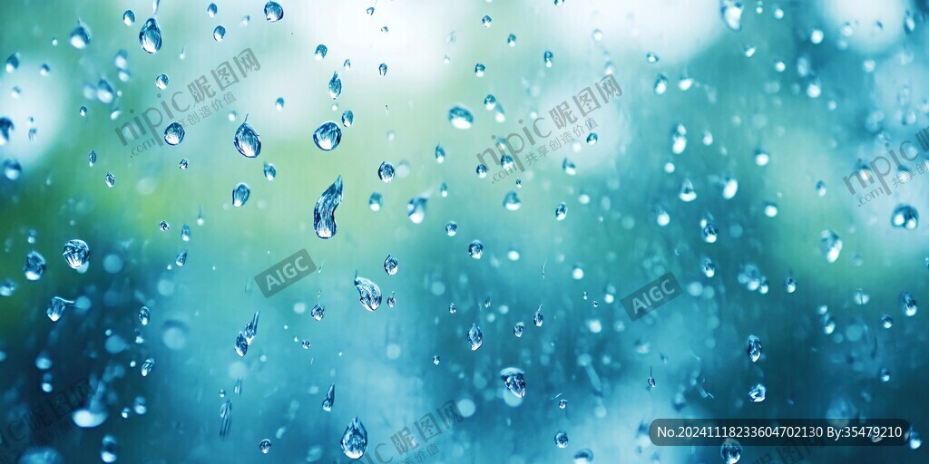玻璃雨滴壁紙
