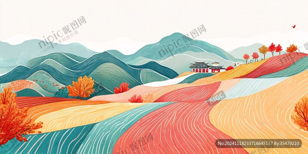 秋天文創(chuàng)插畫