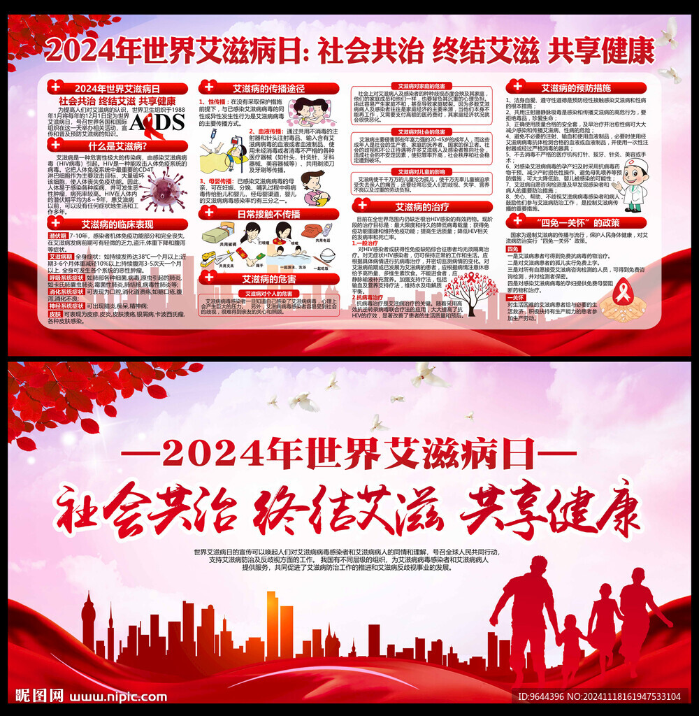 2024年世界艾滋病日宣傳欄