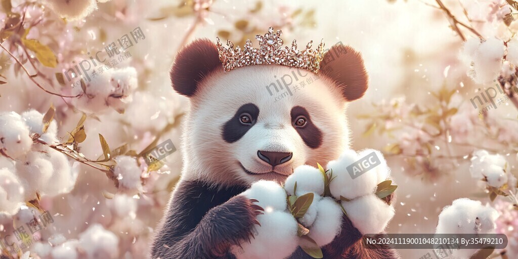 寫(xiě)實(shí)熊貓插畫(huà)