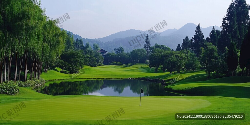 高爾夫球場(chǎng)全景圖
