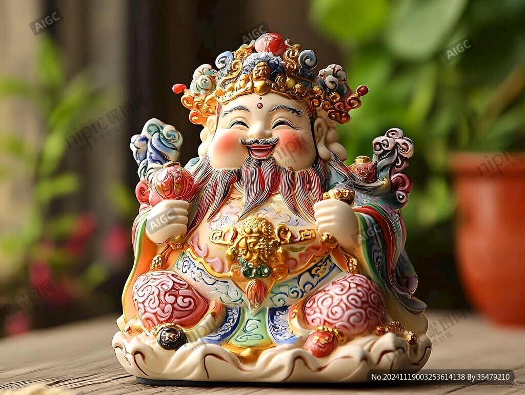 陶瓷財神爺擺件