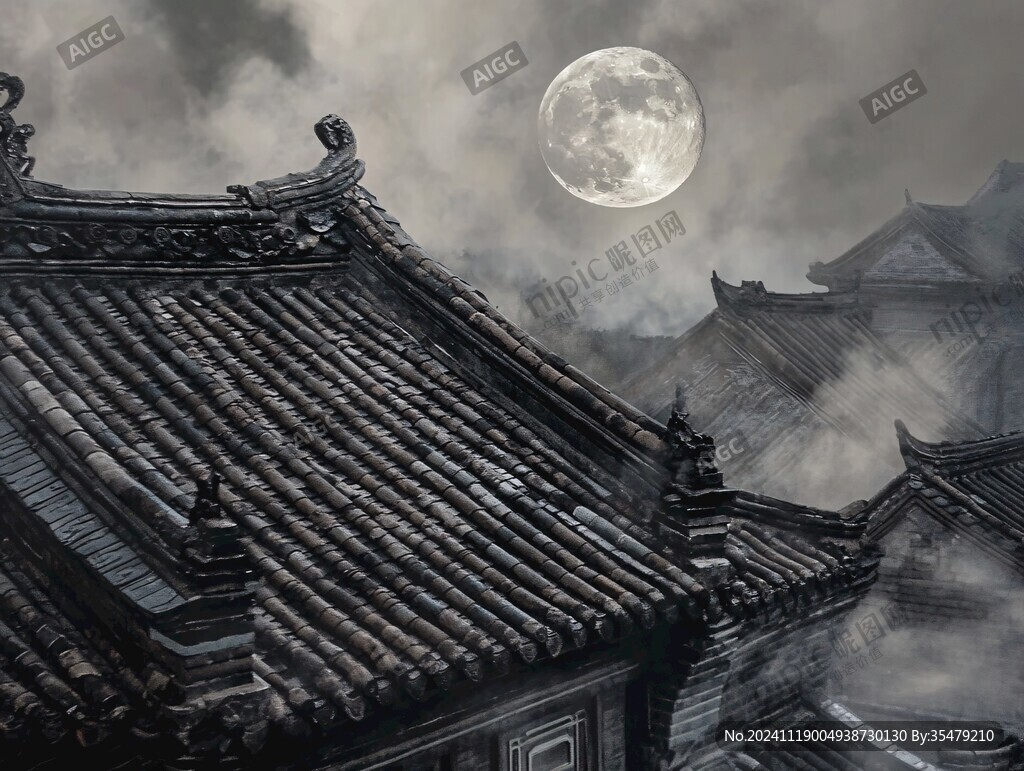 月上屋檐