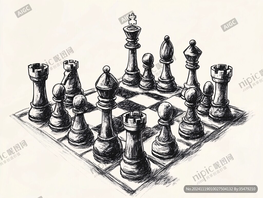 下棋雕刻