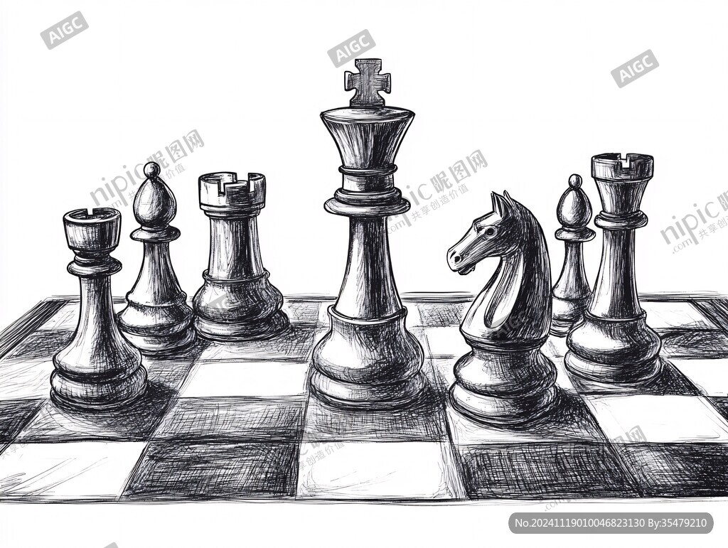 下棋雕刻